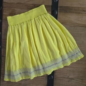 Old Navy Bright Sunshine Yellow Boho  Skirt sz XS